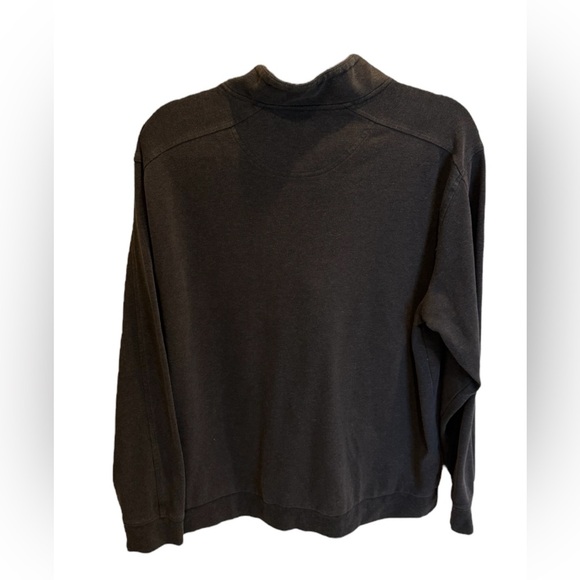 Greg Norman Grey Black Long Sleeve Quarter Zip Pullover Men’s Size Large - Picture 2 of 3